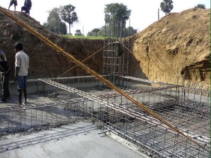 Foundation excavation and reinforcement. Excavation and reinforcement for a tower foundation. Civil, erection and painting at site have been part of the offering since 2005.